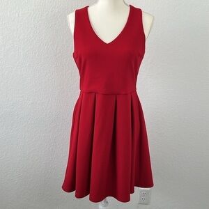 Maude Red Fit and Flare‎ Dress